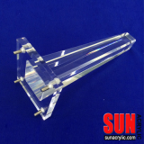 Clear Acrylic Tapered Furniture leg